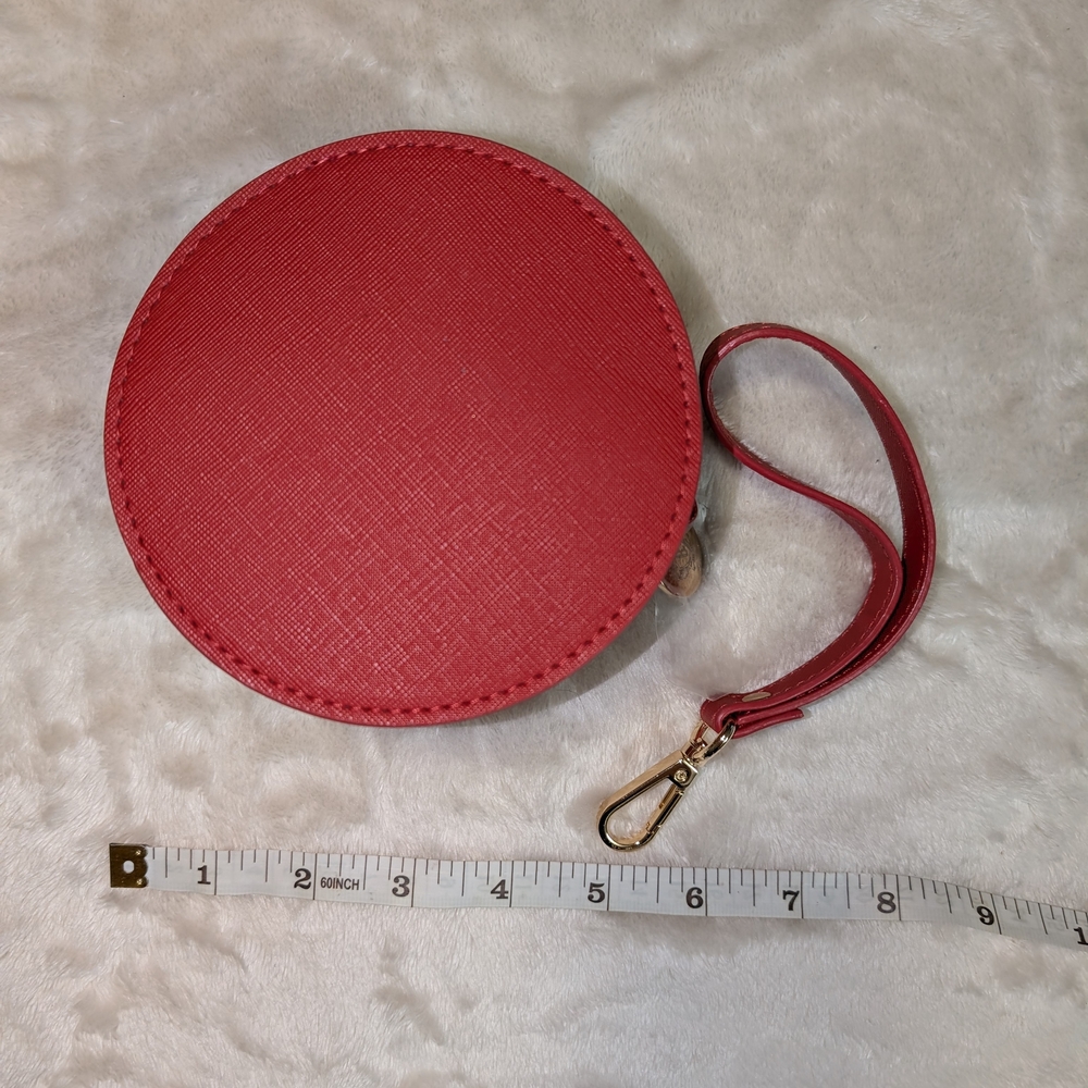 Bobbi Brown Red Circular Wristlet